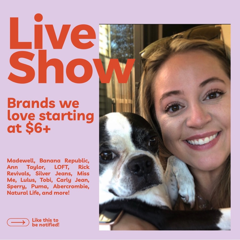 Live Shows Poster: Like this image to be alerted when I’m live!!